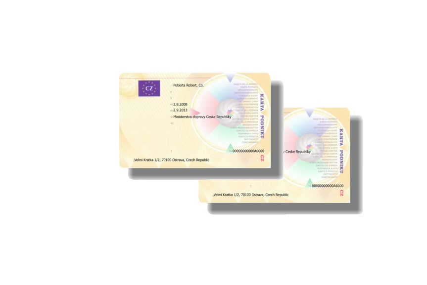 Žádost o vydání paměťové karty podniku do digitálního tachografu