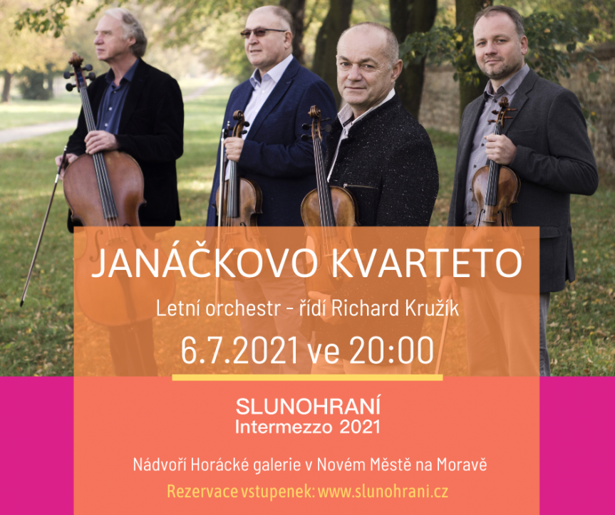 JANÁČKOVO KVARTETO, Letní orchestr  Slunohraní-Intermezzo 2021