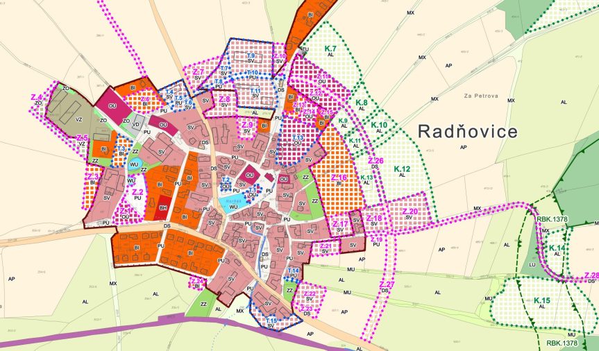 Změna č. 2 ÚP Radňovice pro společné a veřejné projednání