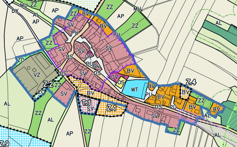 Územní plán Podolí – návrh pro opakované veřejné projednání